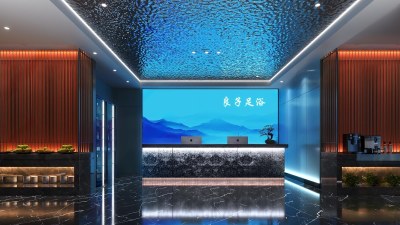 新中式足浴会所3D模型下载